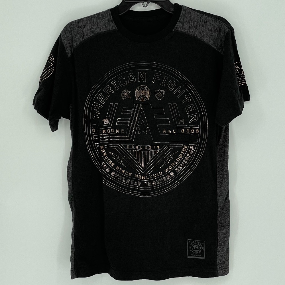 American Fighter Men’s Black and Gold Shirt